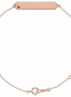 14K Yellow Gold Natural Mozambique Garnet Geometric 7-8