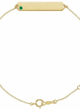 14K Yellow Gold Natural Mozambique Garnet Geometric 7-8
