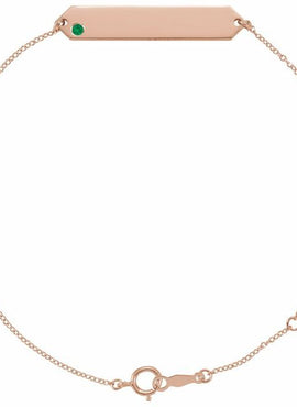 14K Yellow Gold Natural Mozambique Garnet Geometric 7-8