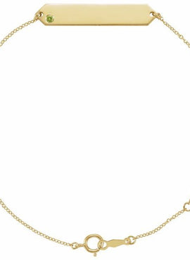 14K Yellow Gold Natural Mozambique Garnet Geometric 7-8