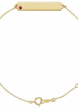 14K Yellow Gold Natural Mozambique Garnet Geometric 7-8