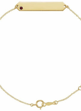 14K Yellow Gold Natural Mozambique Garnet Geometric 7-8