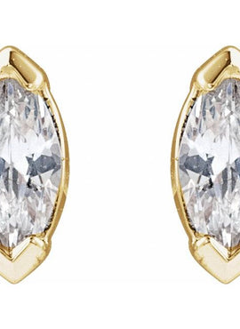 14K Yellow Gold 1/3 CTW Lab-Grown Diamond Stud Earrings