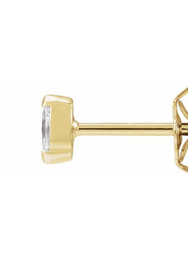 14K Yellow Gold 1/3 CTW Lab-Grown Diamond Stud Earrings
