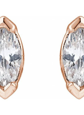 14K Yellow Gold 1/3 CTW Lab-Grown Diamond Stud Earrings
