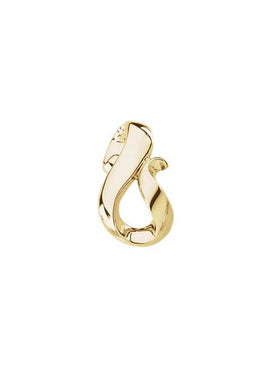 14K White Gold Freeform Slide Pendant