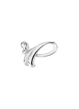 14K White Gold Freeform Slide Pendant