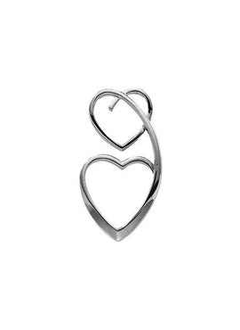 14K Yellow Gold Double Heart Pendant