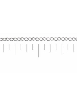 Sterling Silver 1 mm Curb Chain by the Inch