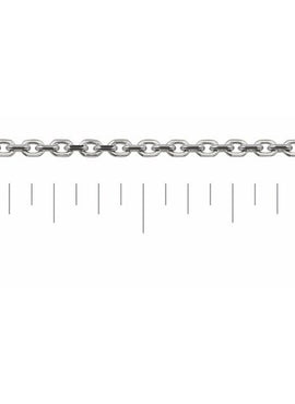 14K Rose Gold 1.4 mm Diamond-Cut Cable Chain by the Inch