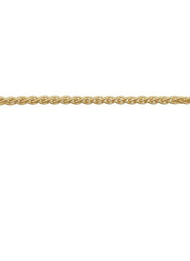 14K White Gold Recycled Metal 1 mm Wheat Chain by the Inch