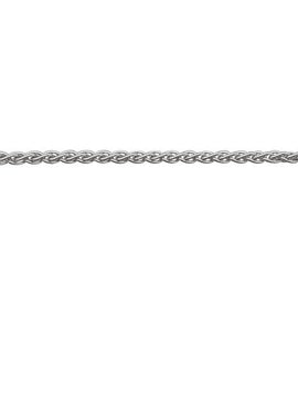 14K White Gold Recycled Metal 1 mm Wheat Chain by the Inch