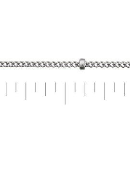 14K Yellow Gold 1 mm Beaded Curb 16
