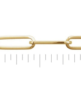 14K Yellow Gold 3.85 mm Paperclip-Style 7