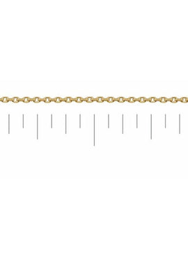 14K Yellow Gold .65 mm Diamond-Cut Cable 16