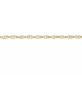 10K White Gold .75 mm Rope 16