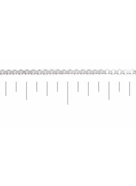 Sterling Silver .8 mm Diamond-Cut Box Chain by the Inch