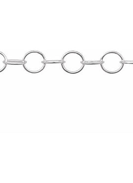 14K Yellow Gold Recycled Metal 3.5 mm Round Cable Chain by the Inch