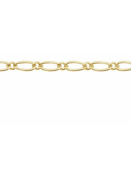 14K Yellow Gold 1.5 mm Figaro 7