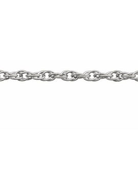 10K White Gold 1.75 mm Rope Chain by the Inch