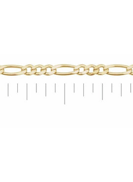 14K Yellow Gold 1.9 mm Diamond-Cut Figaro 16