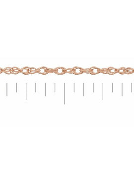 Sterling Silver 1.25 mm Rope Chain by the Inch