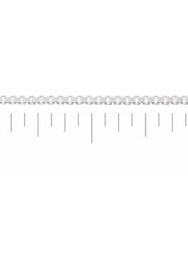 Sterling Silver 1 mm Diamond-Cut Box Chain by the Inch