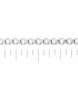 Sterling Silver 2 mm Box Chain by the Inch
