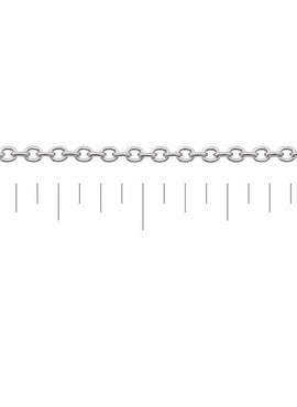 Platinum 1.2 mm Cable Chain by the Inch