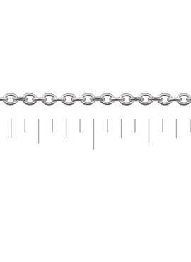18K Yellow Gold 1.5 mm Cable Chain by the Inch
