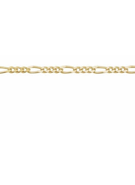 14K Yellow Gold 1.28 mm Figaro 7