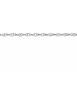 10K White Gold .75 mm Rope 16