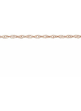 10K White Gold .75 mm Rope 16