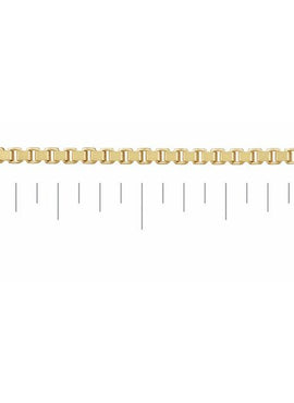 14K White Gold 1.2 mm Box Chain by the Inch