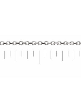 14K White Gold 1 mm Adjustable Diamond-Cut Cable 16-18