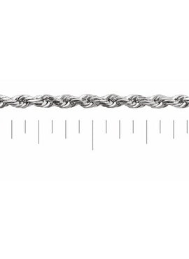 Sterling Silver 1.6 mm Diamond-Cut Rope Chain by the Inch
