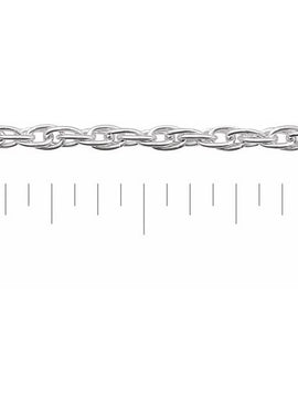 Sterling Silver 2 mm Rope Chain by the Inch