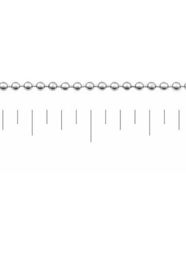 Sterling Silver 1 mm Hollow Bead 24