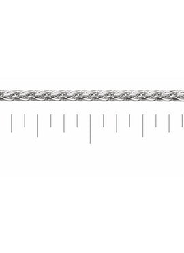 Sterling Silver 1.5 mm Diamond-Cut Wheat Chain by the Inch