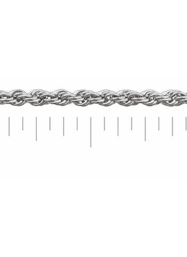 Sterling Silver 1.85 mm Rope Chain by the Inch