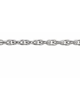 14K White Gold Recycled Metal 1.75 mm Rope Chain by the Inch