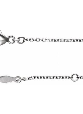 Platinum 1.2 mm Cable Chain by the Inch
