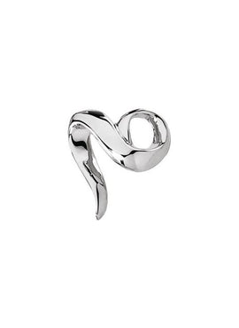 18K White Gold Freeform Slide Pendant