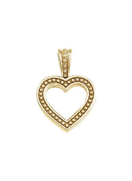14K Yellow Gold Heart Pendant