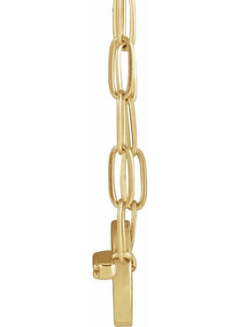 14K White Gold .04 CTW Natural Diamond Toggle 16