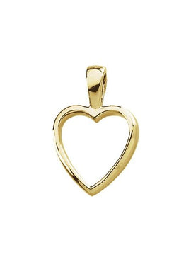 10K Yellow Gold Heart Pendant