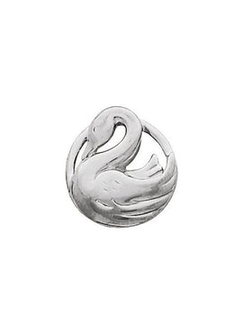 Platinum Swan Pendant