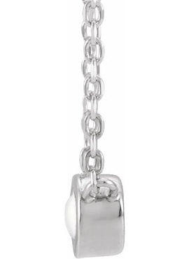 Platinum 1/3 CT Rose-Cut Natural Diamond Bezel-Set 18