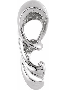 10K Yellow Gold Freeform Slide Pendant