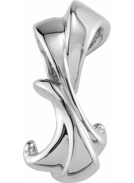 10K Yellow Gold Freeform Slide Pendant